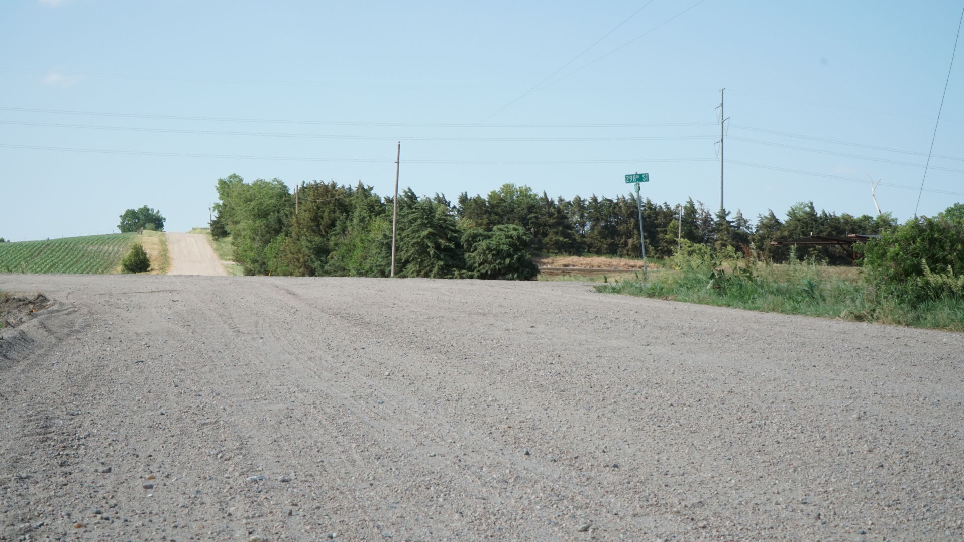 298th Street and 145th Avenue gravel roads